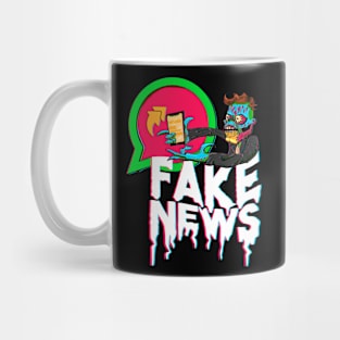 Fake News Panic Obey 3D Mug